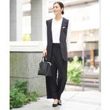 【洗える/イージーケア】ダブルクロスワイドストレートパンツ | a.v.v【WOMEN】 | 詳細画像76