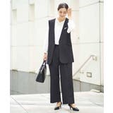 【洗える/イージーケア】ダブルクロスワイドストレートパンツ | a.v.v【WOMEN】 | 詳細画像81