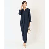 【洗える イージーケア】サテンストレッチスリムテーパードパンツ【セットアップ対応… | a.v.v【WOMEN】 | 詳細画像15 