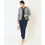 【洗える イージーケア】サテンストレッチスリムテーパードパンツ【セットアップ対応… | a.v.v【WOMEN】 | 詳細画像17 