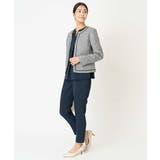 【洗える イージーケア】サテンストレッチスリムテーパードパンツ【セットアップ対応… | a.v.v【WOMEN】 | 詳細画像18 