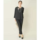 【洗える イージーケア】サテンストレッチスリムテーパードパンツ【セットアップ対応… | a.v.v【WOMEN】 | 詳細画像30 