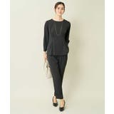 【洗える イージーケア】サテンストレッチスリムテーパードパンツ【セットアップ対応… | a.v.v【WOMEN】 | 詳細画像34 