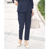 【洗える イージーケア】サテンストレッチスリムテーパードパンツ【セットアップ対応… | a.v.v【WOMEN】 | 詳細画像4 