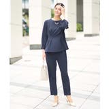 【洗える イージーケア】サテンストレッチスリムテーパードパンツ【セットアップ対応… | a.v.v【WOMEN】 | 詳細画像6 