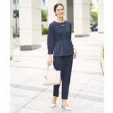 【洗える イージーケア】サテンストレッチスリムテーパードパンツ【セットアップ対応… | a.v.v【WOMEN】 | 詳細画像7 