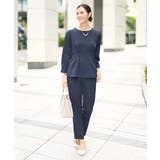 【洗える イージーケア】サテンストレッチスリムテーパードパンツ【セットアップ対応… | a.v.v【WOMEN】 | 詳細画像9 