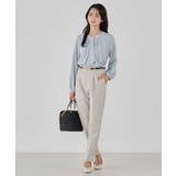 【洗える/ストレッチ/セットアップ対応】ダブルクロステーパードパンツ | a.v.v【WOMEN】 | 詳細画像10