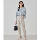 【洗える/ストレッチ/セットアップ対応】ダブルクロステーパードパンツ | a.v.v【WOMEN】 | 詳細画像11