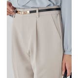 【洗える/ストレッチ/セットアップ対応】ダブルクロステーパードパンツ | a.v.v【WOMEN】 | 詳細画像15