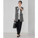 【洗える/ストレッチ/セットアップ対応】ダブルクロステーパードパンツ | a.v.v【WOMEN】 | 詳細画像18