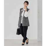 【洗える/ストレッチ/セットアップ対応】ダブルクロステーパードパンツ | a.v.v【WOMEN】 | 詳細画像20