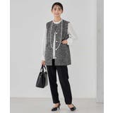 【洗える/ストレッチ/セットアップ対応】ダブルクロステーパードパンツ | a.v.v【WOMEN】 | 詳細画像24