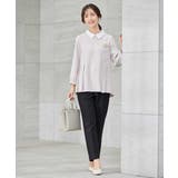 【洗える/ストレッチ/セットアップ対応】ダブルクロステーパードパンツ | a.v.v【WOMEN】 | 詳細画像29