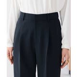 【洗える/ストレッチ/セットアップ対応】ダブルクロスワイドパンツ | a.v.v【WOMEN】 | 詳細画像13 