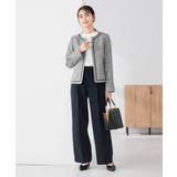 【洗える/ストレッチ/セットアップ対応】ダブルクロスワイドパンツ | a.v.v【WOMEN】 | 詳細画像23 