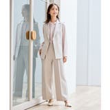 【洗える/ストレッチ/セットアップ対応】ダブルクロスワイドパンツ | a.v.v【WOMEN】 | 詳細画像31 