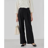 【洗える/ストレッチ/セットアップ対応】ダブルクロスワイドパンツ | a.v.v【WOMEN】 | 詳細画像33 