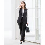 【洗える/ストレッチ/セットアップ対応】ダブルクロスワイドパンツ | a.v.v【WOMEN】 | 詳細画像8 