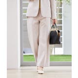 【洗える/ストレッチ/セットアップ対応】ダブルクロスストレートパンツ | a.v.v【WOMEN】 | 詳細画像1