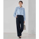 【洗える/ストレッチ/セットアップ対応】ダブルクロスストレートパンツ | a.v.v【WOMEN】 | 詳細画像13