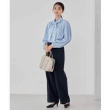 【洗える/ストレッチ/セットアップ対応】ダブルクロスストレートパンツ | a.v.v【WOMEN】 | 詳細画像15