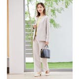 【洗える/ストレッチ/セットアップ対応】ダブルクロスストレートパンツ | a.v.v【WOMEN】 | 詳細画像18