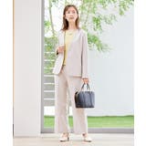 【洗える/ストレッチ/セットアップ対応】ダブルクロスストレートパンツ | a.v.v【WOMEN】 | 詳細画像19