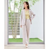 【洗える/ストレッチ/セットアップ対応】ダブルクロスストレートパンツ | a.v.v【WOMEN】 | 詳細画像20