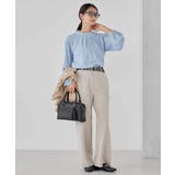 【洗える/ストレッチ/セットアップ対応】ダブルクロスストレートパンツ | a.v.v【WOMEN】 | 詳細画像26