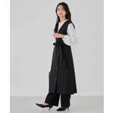 【洗える/ストレッチ/セットアップ対応】ダブルクロスストレートパンツ | a.v.v【WOMEN】 | 詳細画像35