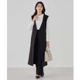 【洗える/ストレッチ/セットアップ対応】ダブルクロスストレートパンツ | a.v.v【WOMEN】 | 詳細画像36