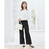 【洗える/ストレッチ/セットアップ対応】ダブルクロスストレートパンツ | a.v.v【WOMEN】 | 詳細画像40