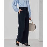 【洗える/ストレッチ/セットアップ対応】ダブルクロスストレートパンツ | a.v.v【WOMEN】 | 詳細画像9