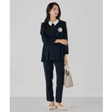 サテンテーパードパンツ【洗える/速乾/毛玉になりにくい/イージーケア】 | a.v.v【WOMEN】 | 詳細画像13 