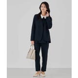 サテンテーパードパンツ【洗える/速乾/毛玉になりにくい/イージーケア】 | a.v.v【WOMEN】 | 詳細画像17 