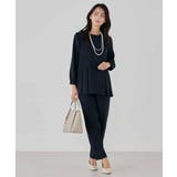 サテンテーパードパンツ【洗える/速乾/毛玉になりにくい/イージーケア】 | a.v.v【WOMEN】 | 詳細画像21 