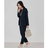 サテンテーパードパンツ【洗える/速乾/毛玉になりにくい/イージーケア】 | a.v.v【WOMEN】 | 詳細画像24 