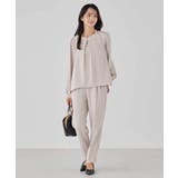 サテンテーパードパンツ【洗える/速乾/毛玉になりにくい/イージーケア】 | a.v.v【WOMEN】 | 詳細画像29 