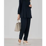 サテンテーパードパンツ【洗える/速乾/毛玉になりにくい/イージーケア】 | a.v.v【WOMEN】 | 詳細画像3 