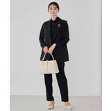 サテンテーパードパンツ【洗える/速乾/毛玉になりにくい/イージーケア】 | a.v.v【WOMEN】 | 詳細画像35 