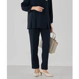 サテンテーパードパンツ【洗える/速乾/毛玉になりにくい/イージーケア】 | a.v.v【WOMEN】 | 詳細画像4 