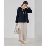 サテンワイドクロップドパンツ【洗える/速乾/毛玉になりにくい/イージーケア】 | a.v.v【WOMEN】 | 詳細画像18 