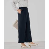 サテンワイドクロップドパンツ【洗える/速乾/毛玉になりにくい/イージーケア】 | a.v.v【WOMEN】 | 詳細画像3 