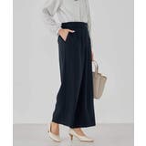 サテンワイドクロップドパンツ【洗える/速乾/毛玉になりにくい/イージーケア】 | a.v.v【WOMEN】 | 詳細画像4 