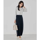 サテンワイドクロップドパンツ【洗える/速乾/毛玉になりにくい/イージーケア】 | a.v.v【WOMEN】 | 詳細画像7 