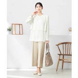 【洗える/ストレッチ/UVカット】麻調ストレッチクロップドパンツ | a.v.v【WOMEN】 | 詳細画像10 