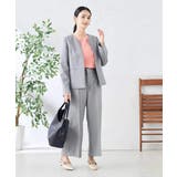 【洗える/ストレッチ/UVカット】麻調ストレッチクロップドパンツ | a.v.v【WOMEN】 | 詳細画像18 