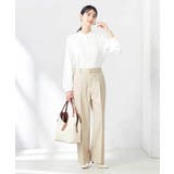 【洗える/ストレッチ/UVカット】麻調ワイドストレートパンツ | a.v.v【WOMEN】 | 詳細画像11 