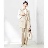 【洗える/ストレッチ/UVカット】麻調ワイドストレートパンツ | a.v.v【WOMEN】 | 詳細画像13 